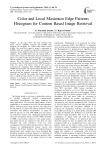 Color and Local Maximum Edge Patterns Histogram for Content Based Image Retrieval