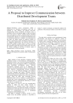 A Proposal to Improve Communication between Distributed Development Teams