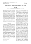 A Stochastic Prediction Interface for Urdu