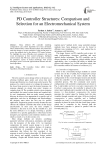 PD Controller Structures: Comparison and Selection for an Electromechanical System