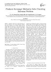 Producer-Scrounger Method to Solve Traveling Salesman Problem