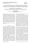 Wavelet Based Histogram of Oriented Gradients Feature Descriptors for Classification of Partially Occluded Objects