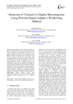 Detection of Tumours in Digital Mammograms Using Wavelet Based Adaptive Windowing Method