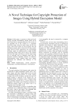 A Novel Technique for Copyright Protection of Images Using Hybrid Encryption Model