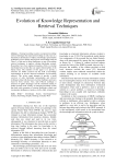 Evolution of Knowledge Representation and Retrieval Techniques