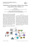 Modelling and Simulation of Hydro Power Plant using MATLAB & WatPro 3.0