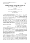 Real Time Hand Detection & Tracking for Dynamic Gesture Recognition