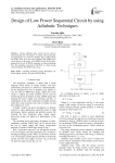 Design of Low Power Sequential Circuit by using Adiabatic Techniques