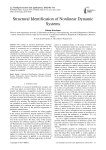 Structural Identification of Nonlinear Dynamic Systems