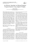 An Efficient Algorithm for Mining Weighted Frequent Itemsets Using Adaptive Weights