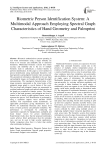 Biometric Person Identification System: A Multimodal Approach Employing Spectral Graph Characteristics of Hand Geometry and Palmprint