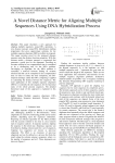 A Novel Distance Metric for Aligning Multiple Sequences Using DNA Hybridization Process