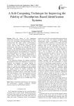 A Soft Computing Technique for Improving the Fidelity of Thumbprints Based Identification Systems