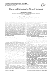 Blackout Estimation by Neural Network