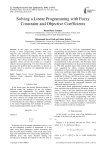 Solving a Linear Programming with Fuzzy Constraint and Objective Coefficients