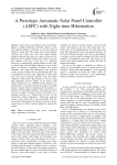 A Prototype Automatic Solar Panel Controller (ASPC) with Night-time Hibernation
