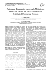 Automated Forecasting Approach Minimizing Prediction Errors of CPU Availability in Distributed Computing Systems