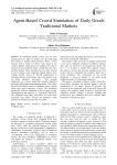 Agent-Based Crowd Simulation of Daily Goods Traditional Markets
