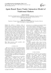 Agent-Based Buyer-Trader Interaction Model of Traditional Markets
