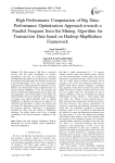 High Performance Computation of Big Data: Performance Optimization Approach towards a Parallel Frequent Item Set Mining Algorithm for Transaction Data based on Hadoop MapReduce Framework