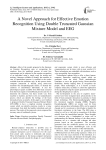A Novel Approach for Effective Emotion Recognition Using Double Truncated Gaussian Mixture Model and EEG