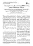 Development of a Low-Cost GSM-Bluetooth Home Automation System