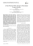 A Fair-Priority MAC design in Networked Control System