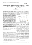 Modeling and Analysis on a DTN Based Wireless Sensor Network Topology Control