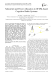 Subcarrier and Power Allocation in OFDM-based Cognitive Radio Systems