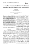 A Two-Phase Constructive Heuristic for Minimum Energy Broadcasting in Wireless Ad Hoc Networks