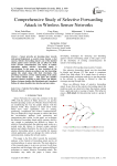 Comprehensive Study of Selective Forwarding Attack in Wireless Sensor Networks