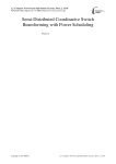 Semi-Distributed Coordinative Switch Beamforming with Power Scheduling