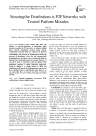 Securing the Distributions in P2P Networks with Trusted Platform Modules