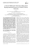 A Secure Method for Network Coding-based Reprogramming Protocols in Wireless Sensor Networks