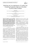 Modeling and Accomplishment of Loading-and-Unloading Equipment Optimum Allocation System at Bulk Terminal