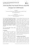 Achieving Open-loop Insulin Delivery using ITM Designed for T1DM Patients
