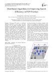 Distributed Algorithms for Improving Search Efficiency in P2P Overlays