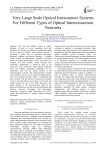 Very Large Scale Optical Interconnect Systems For Different Types of Optical Interconnection Networks