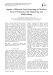 Impact of Physical Layer Jamming on Wireless Sensor Networks with Shadowing and Multicasting