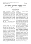 Data Sharing for Context-Sensitive Access Control Policy Evaluation and Enforcement