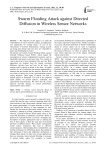 Swarm Flooding Attack against Directed Diffusion in Wireless Sensor Networks