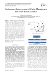 Performance Improvement of Cache Management In Cluster Based MANET