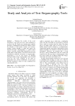 Study and Analysis of Text Steganography Tools