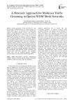 A Heuristic Approach for Multicast Traffic Grooming in Optical WDM Mesh Networks
