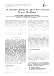A Comparative Survey on Optical Burst Switched Network Simulators