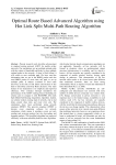 Optimal Route Based Advanced Algorithm using Hot Link Split Multi-Path Routing Algorithm