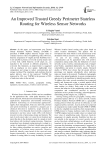 An Improved Trusted Greedy Perimeter Stateless Routing for Wireless Sensor Networks