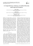 A Comprehensive Analysis of Android Security and Proposed Solutions