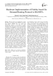 Hardware Implementation of Fidelity based On Demand Routing Protocol in MANETs