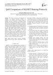 QoS Comparison of MANET Routing Protocols